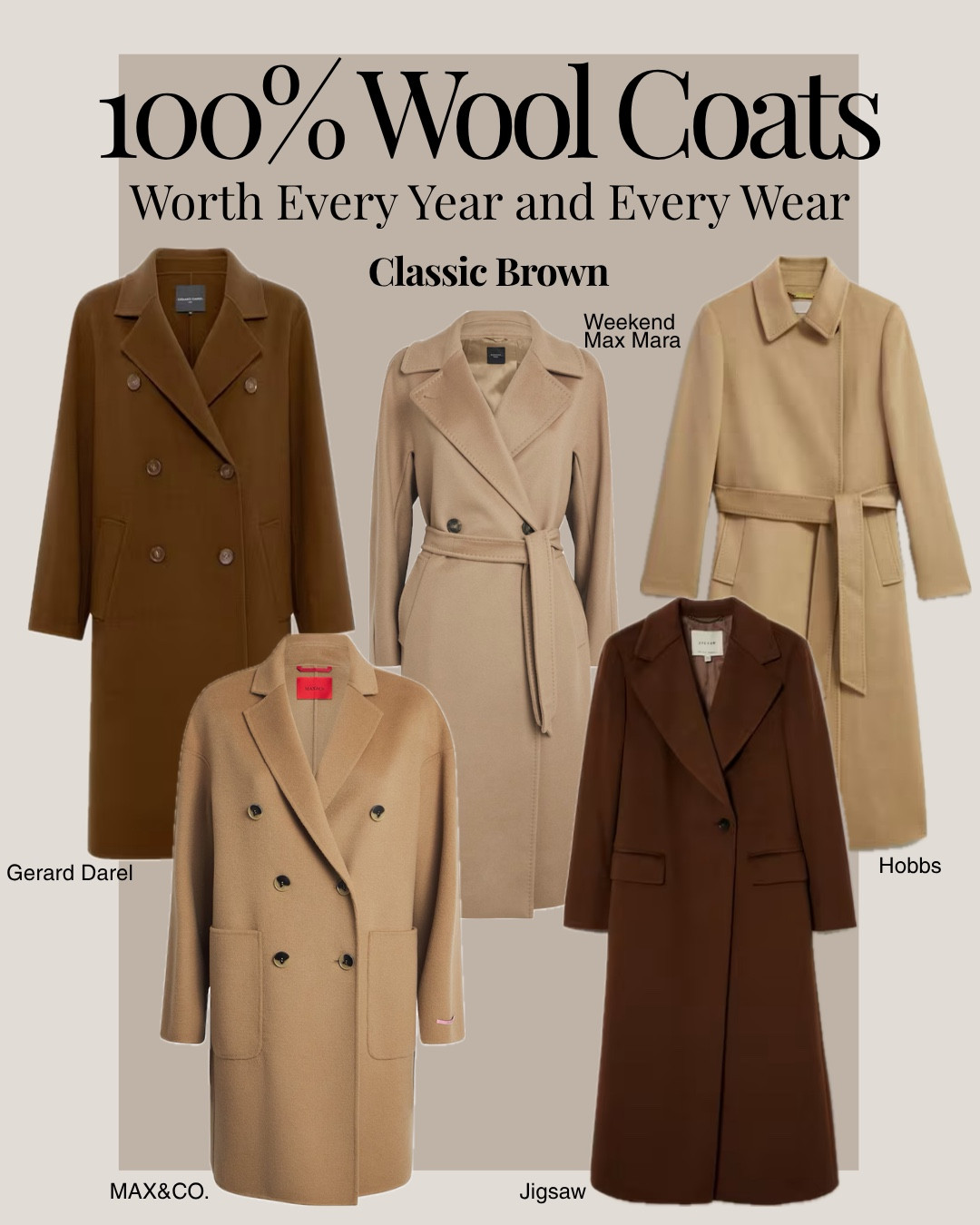 Nowadays it’s almost impossible to find a real 100% wool coat. Even if you filter by “wool only” or search it on Google, brands will still sneak in their favourite mix — a little polyester on the side. They just can’t help themselves.

So I curated the real ones for you. 100% wool, no hidden plastic in between. All natural, all pure.

And please don’t come to me with “why is everything so expensive.” You’re paying for a proper wool coat that will last you years, not a Zara or Shein miracle that costs peanuts and looks like a cat had a breakdown on it.


#LTKautumn #LTKwinter #LTKeurope