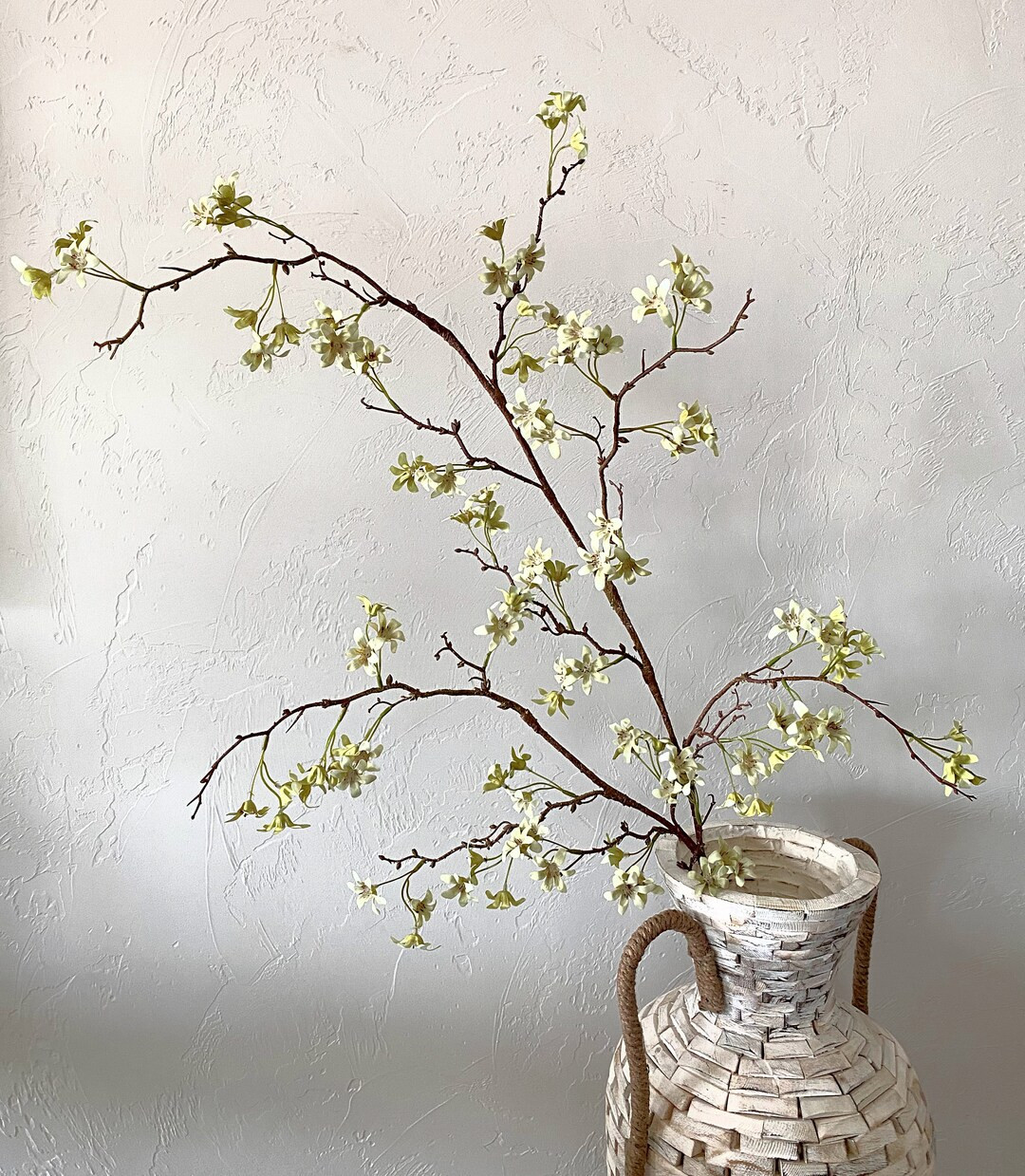 Artificial Tall Floral Stem. 63 Tall. Bendable. Light Green. Mint Green. Realistic. Designed by M... | Etsy (US)