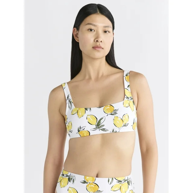 Free Assembly Women's and Women's Plus Size Square Neck Bikini Top, Sizes XS-1X | Walmart (US)