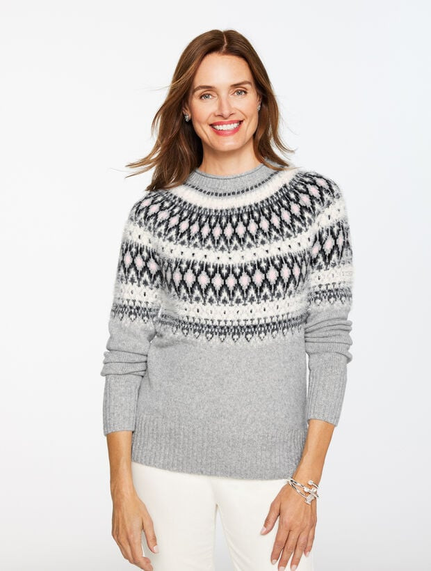 Crewneck Sweater - Persian Fair Isle | Talbots