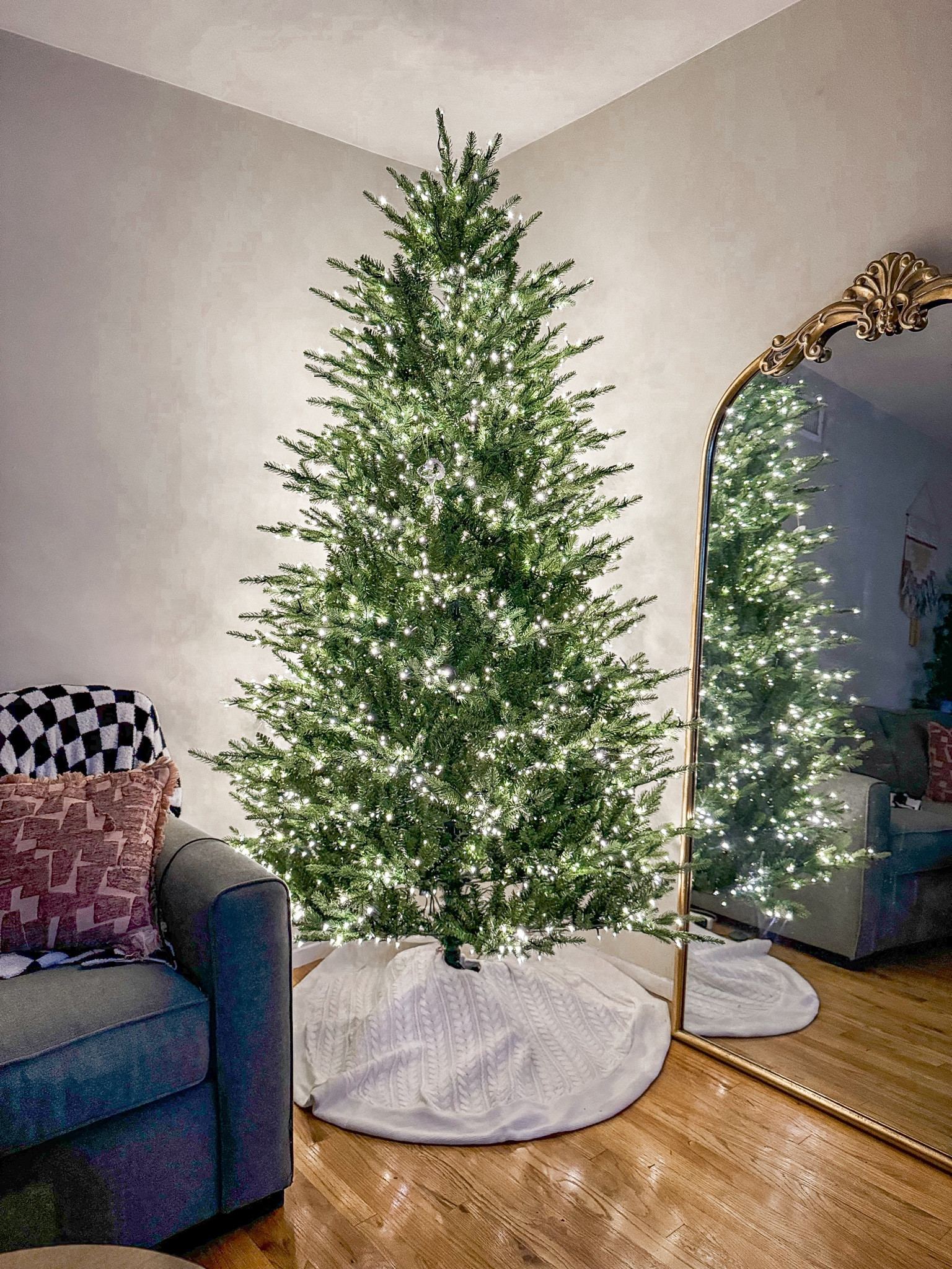 Viral Home Depot Christmas tree is back in stock this year! This is the 7.5 ft. Also comes in a slim version. Has a pedal to turn on and off. Has a remote to change settings and lights. It has the twinkling light option ✨ 
This sold out so fast last year!!! 

Christmas tree, Holiday decor,  viral tree, home decor, holiday style

#LTKHoliday #LTKHome #LTKSeasonal
