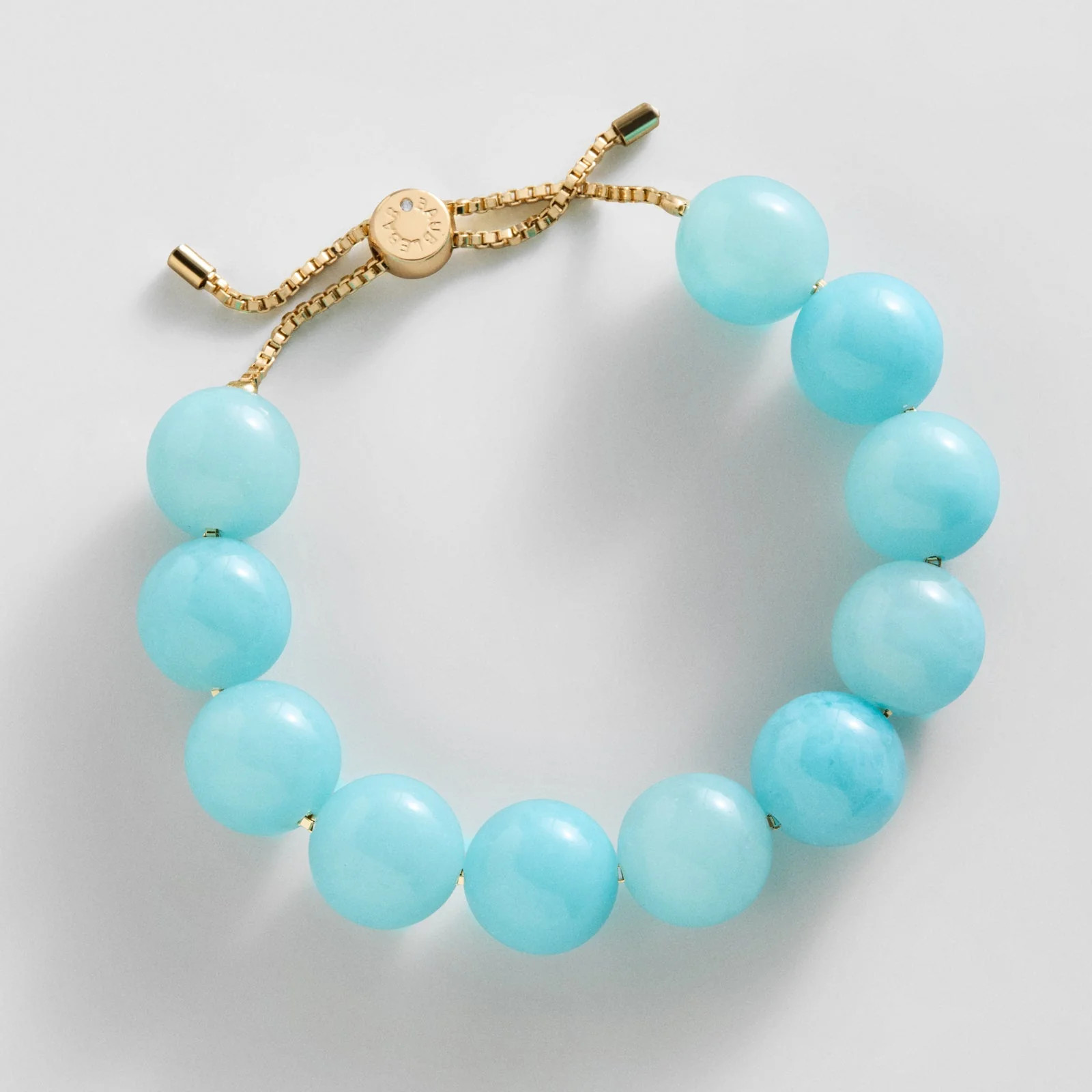 Jane Beaded Bracelet - Aqua Bead | BaubleBar