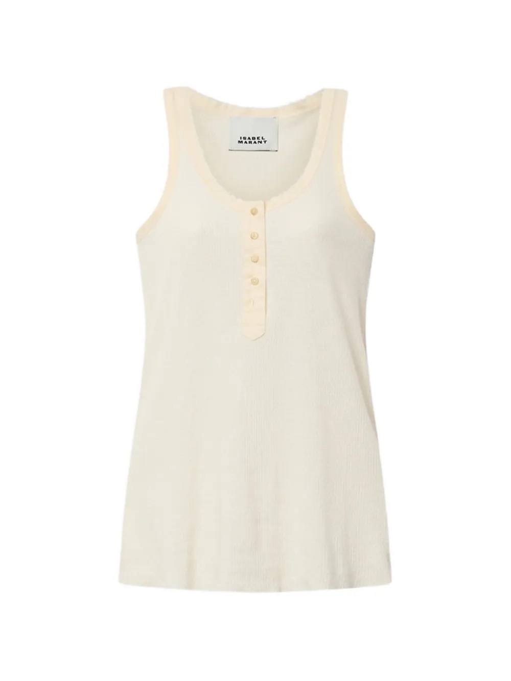 ISABEL MARANT Helma button-details Tank Top | Neutrals | FARFETCH | Farfetch Global