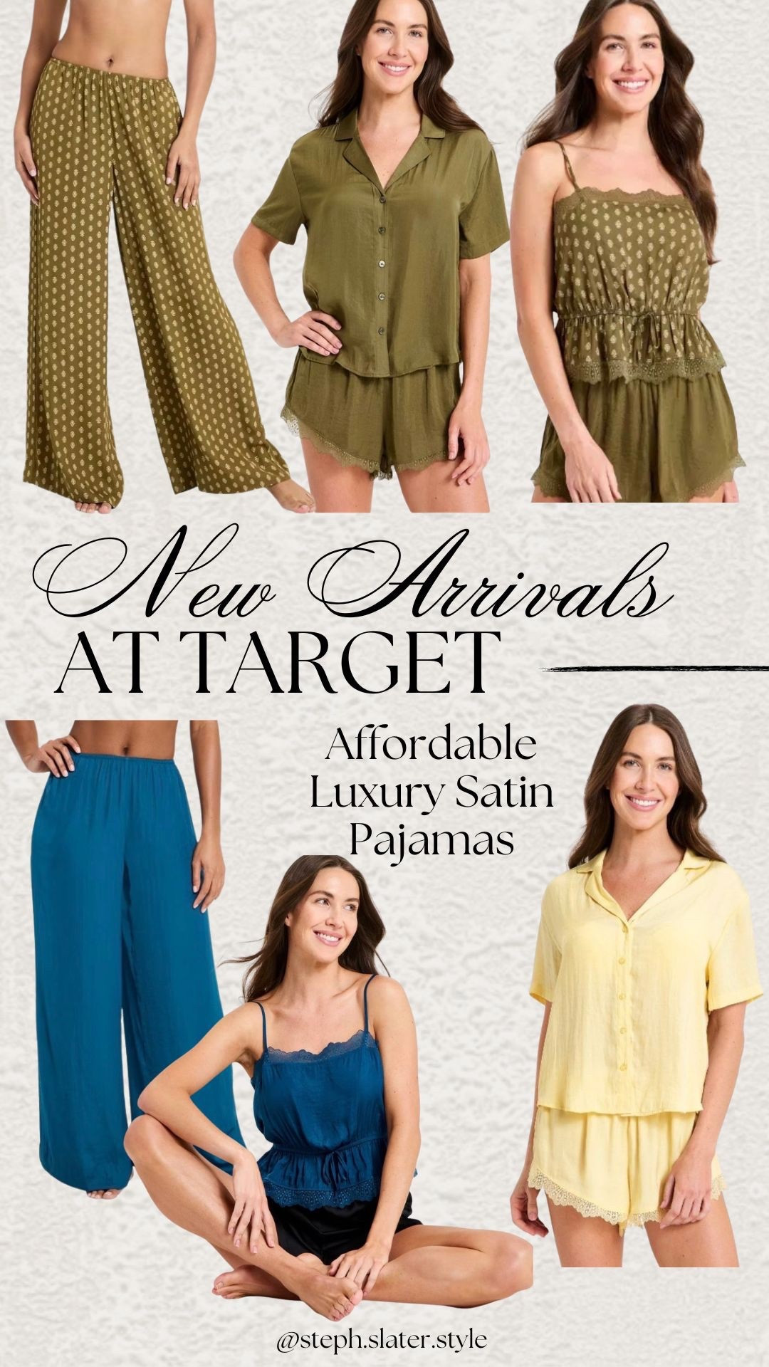 Luxurious satin pajamas at an affordable price. New at Target  

#LTKOver40 #LTKspringtrends #LTKspring