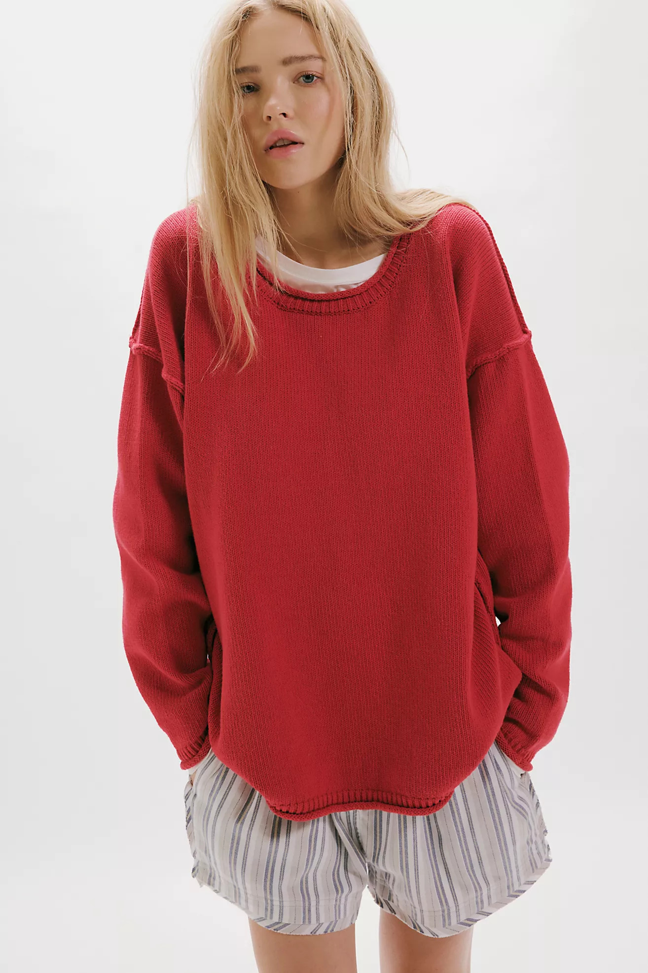 We The Free Ella Roll-Neck Cotton Knit Sweater | Free People (Global - UK&FR Excluded)