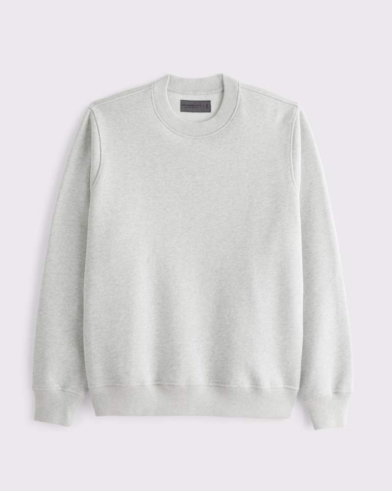Essential Premium Heavyweight Crew Sweatshirt | Abercrombie & Fitch (US)