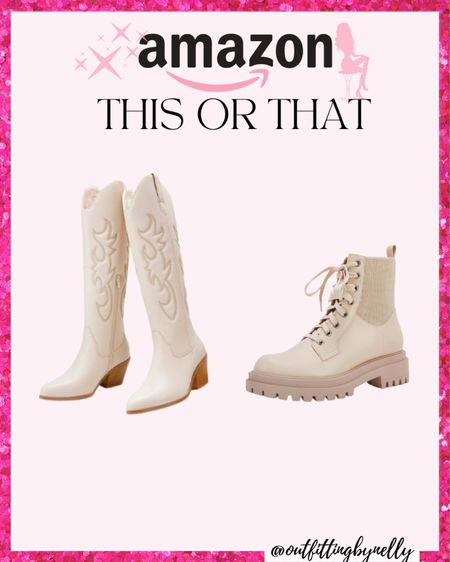Amazon boots ♥️ also come in all sizes and other colors !

#boots #booties #amazon #fall #winter #fashion #amazonfinds #fallboots #combatboots #casual #style #amazonboots #amazonfashion

Amazon shoes
Amazon boots
Amazon booties 
Amazon combat boots
Lace up boots 
Ankle booties
Block heel booties
Amazon fashion 
Winter basics
Top rated
Amazon best sellers
Fall boots
Winter boots 
 fall booties
winter outfits 
casual outfit
Gift guide
Holidays outfit
winter fashion
 new trends 
fall 2021
fall trends
casual outfits 
winter 2021 
Amazon finds
Platform ankle boots
Rain boots
Knee high boots
Chelsea boots
Western cowgirl boots

#LTKshoecrush #LTKHoliday #LTKsalealert