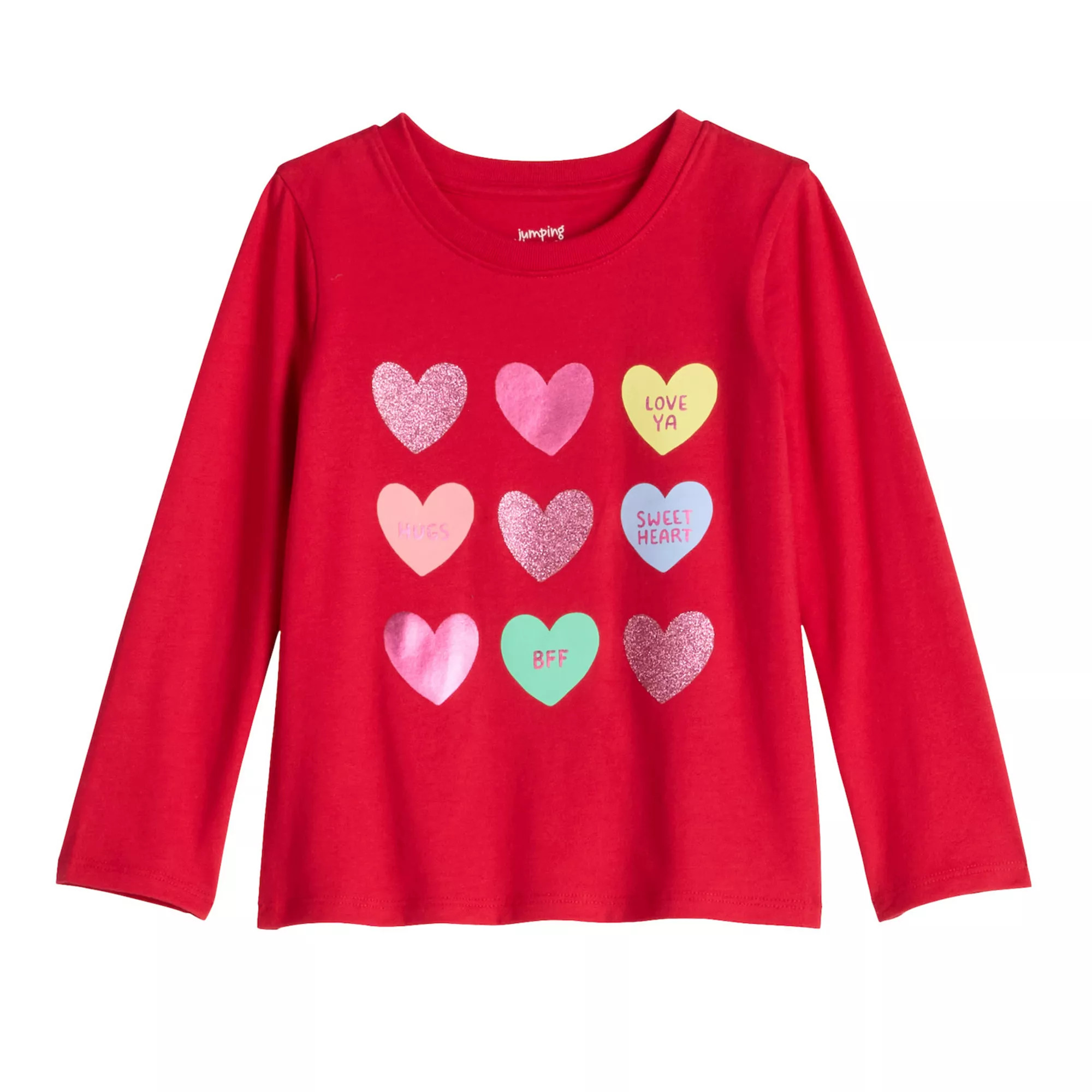 Toddler & Girls 6-12 Jumping Beans® Physical Adaptive Double Layer Long Sleeve Tee | Kohl's