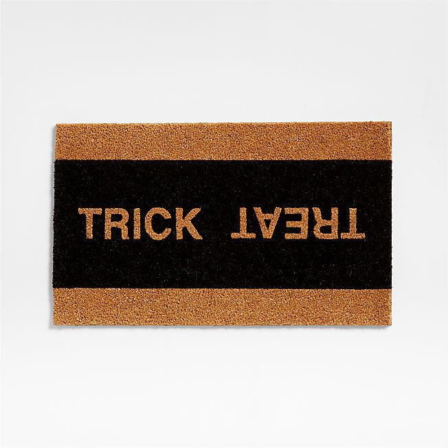 Trick or Treat Halloween 18"x30" Doormat | Crate & Barrel | Crate & Barrel