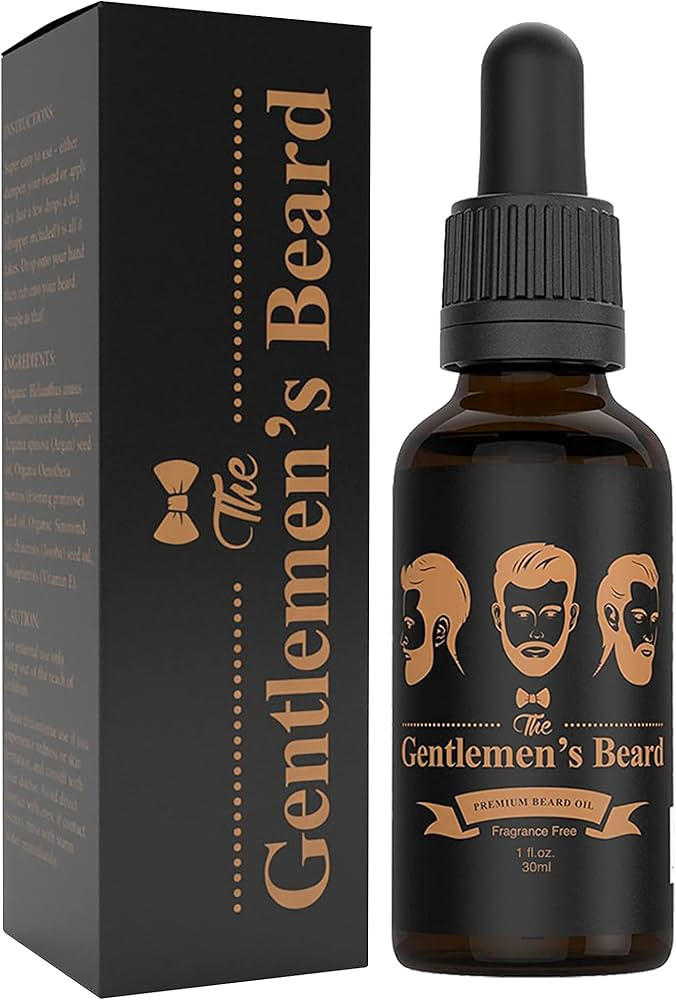 The Gentlemen's Beard Premium Beard Oil - Conditioner Softener - All Natural Fragrance Free - Sof... | Amazon (US)