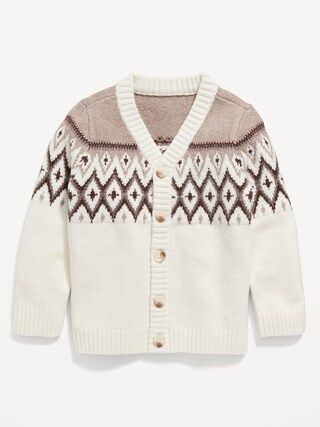Fair Isle Button-Front Cardigan Sweater for Toddler Boys | Old Navy (US)