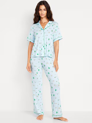 Sunday Sleep Knit Jersey Pant Set | Old Navy (US)