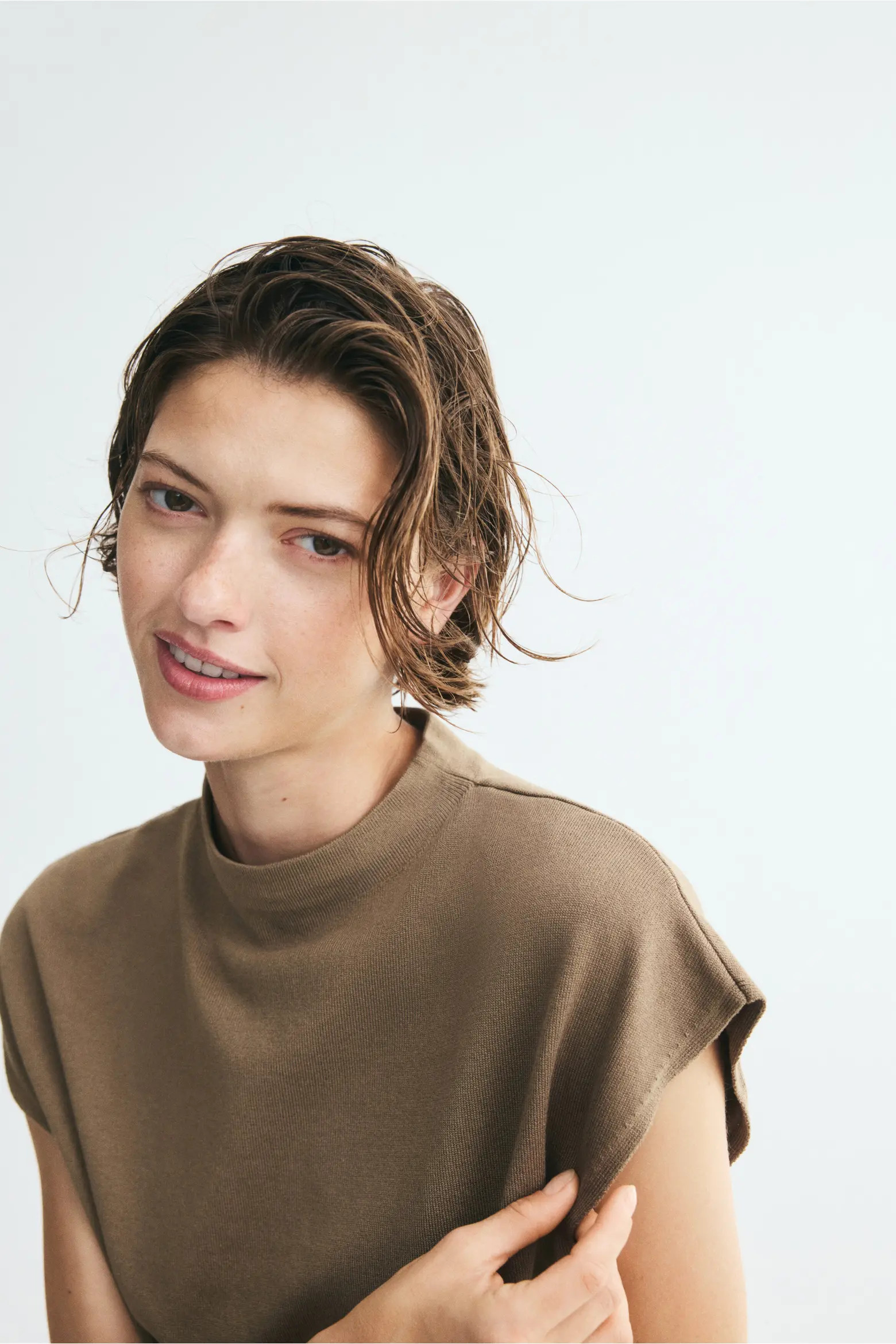 H&M Cap-sleeved Fine-knit Top (Women) | Nordstrom | Nordstrom