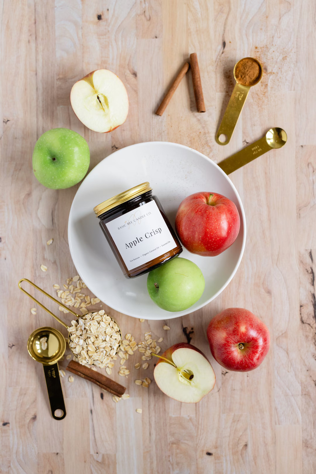Apple Crisp Beeswax Candle - Etsy | Etsy (US)