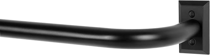 Black Wrap Around Curtain Rods,Black Curtain Rods for windows 28 to 48 inch(2.3-4Ft),Adjustable B... | Amazon (US)
