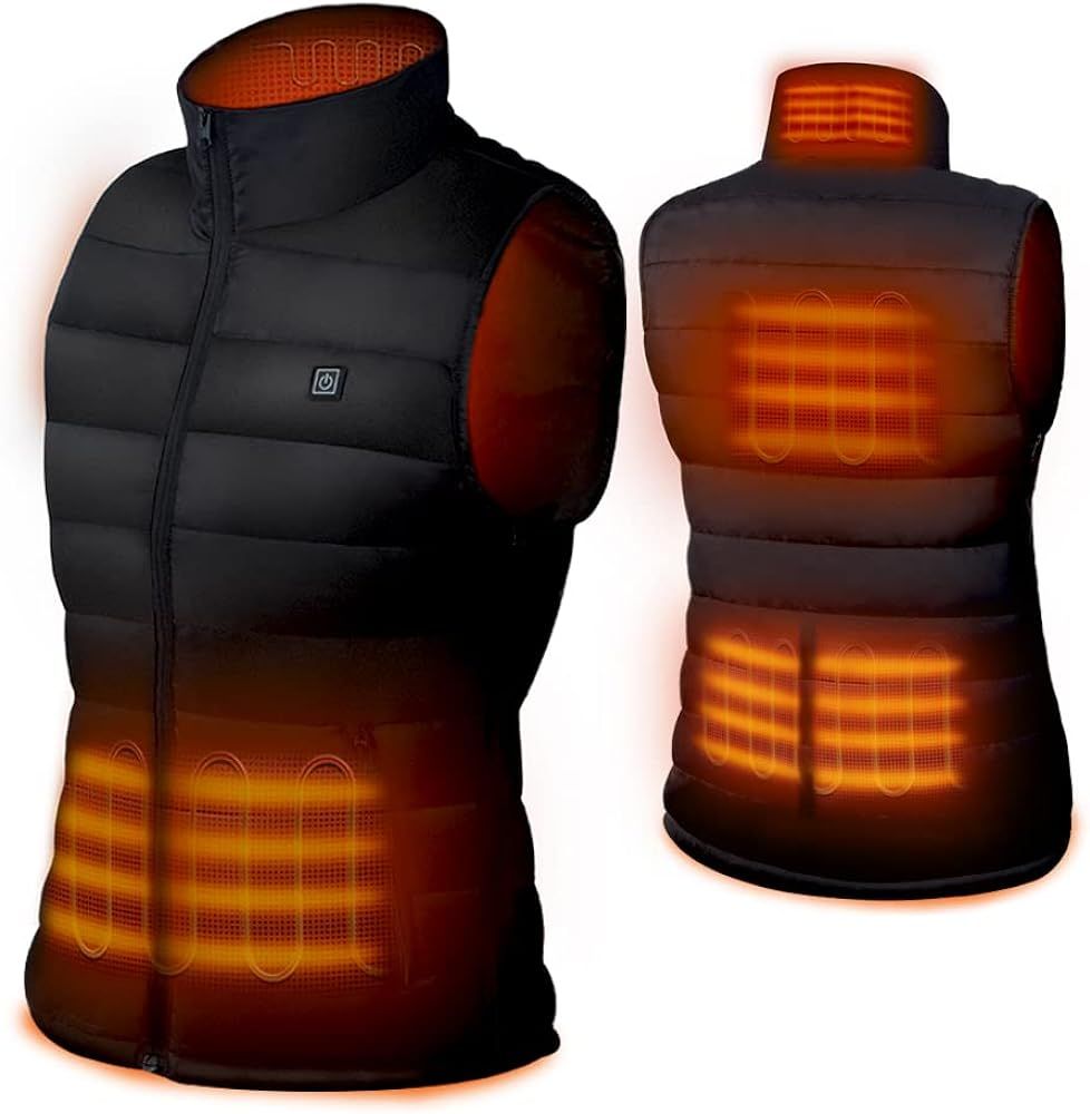 Dr. Prepare Unisex USB Electric Heated Vest with 3 Heating Levels, 6 Zones - Adjustable, Lightwei... | Amazon (US)