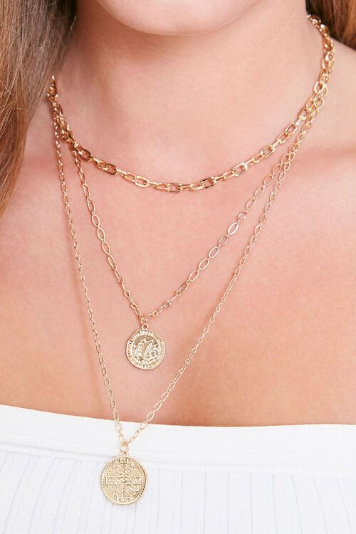 Layered Coin Pendant Necklace | Forever 21 (US)