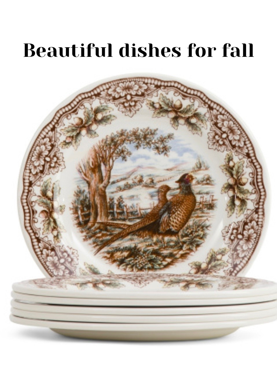 TJ Maxx has these beautiful dishes - which are perfect for fall - at a great price .

#LTKSeasonal #LTKFindsUnder50 #LTKHome