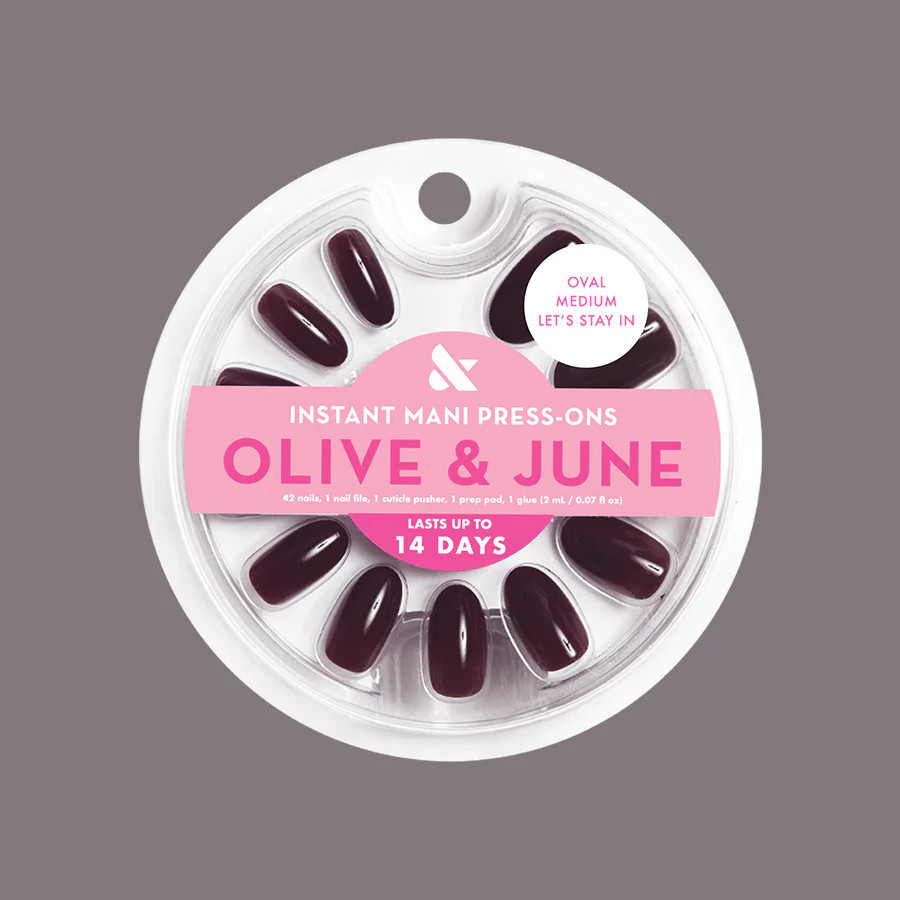 Let’s Stay In - Press-On | Medium | Oval | Olive & June