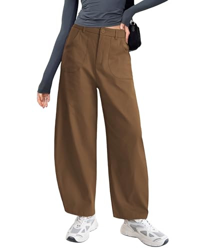 IEEILULU Womens Cotton Pants Casual Capri Baggy Wide Leg Trousers Palazzo Pants for Women with Po... | Amazon (US)