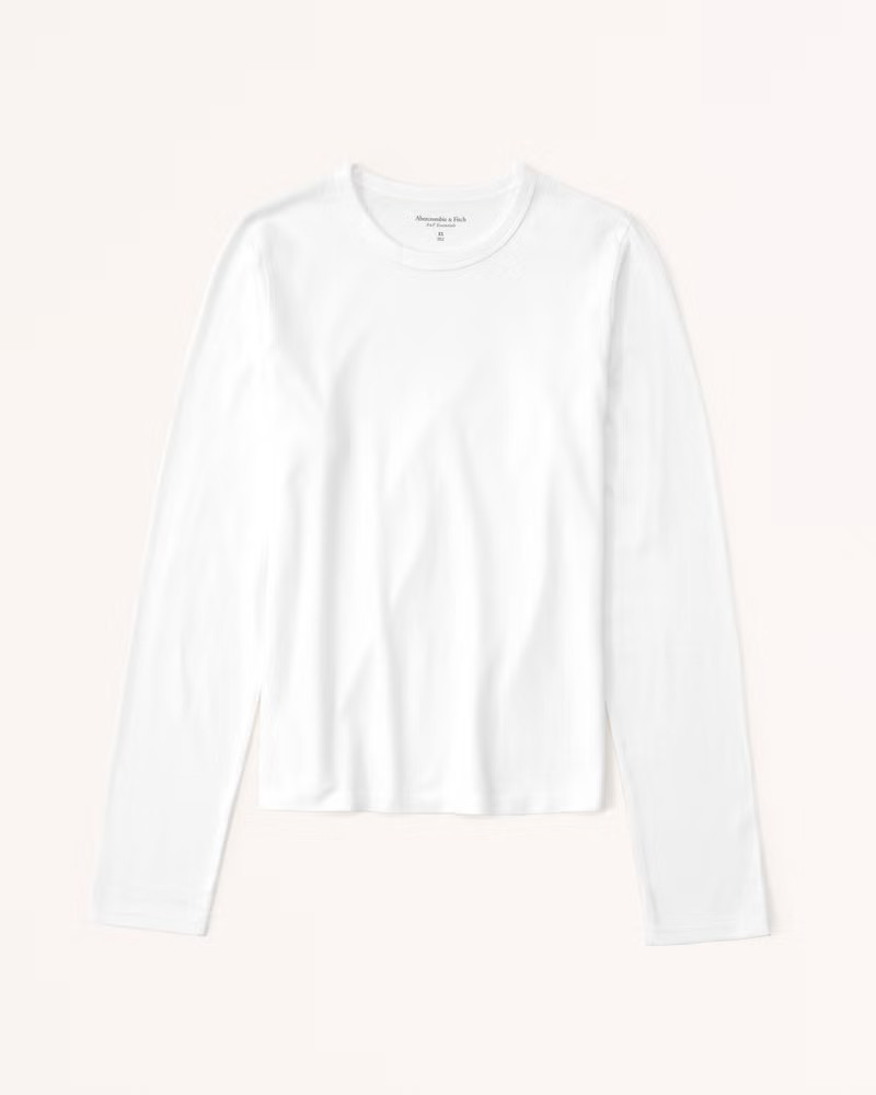 Essential Long-Sleeve Skimming Tee | Abercrombie & Fitch (US)