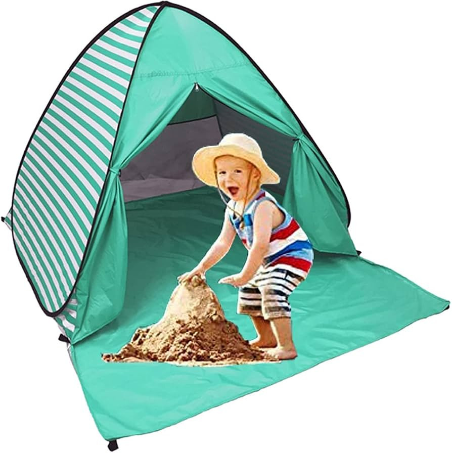 Pop Up Beach Tent Shade Sun Shelter UPF 50+ Canopy Cabana 2-3 Person for Adults Baby Kids Outdoor... | Amazon (US)