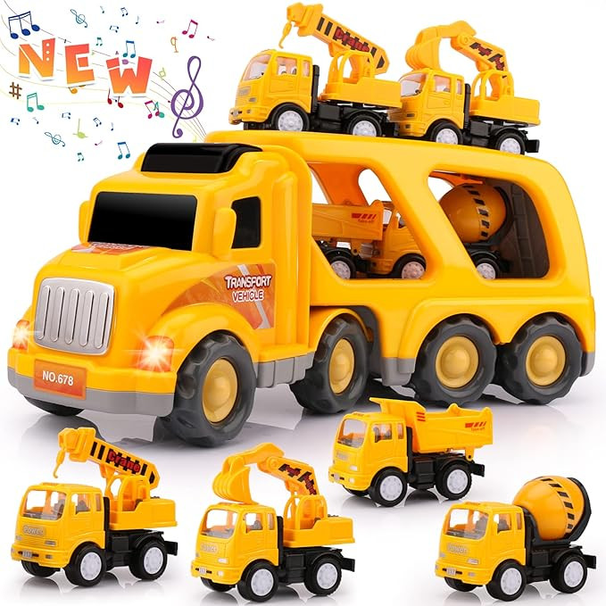 Nicmore Kids Toys Car for Boys: Boy Toy Trucks for 3 4 5 6 Year Old Boys Girls | Toddler Toys 5 in 1 | Amazon (US)