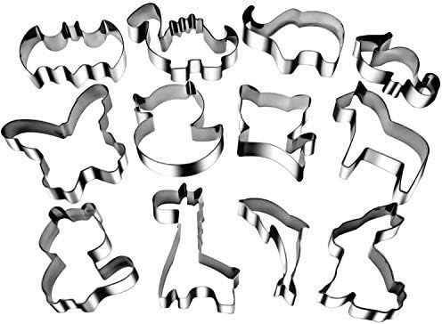 HUAFA 12 PCS Cookie Cutters Sets with Animal Shapes for Cutting Fondant | Amazon (CA)
