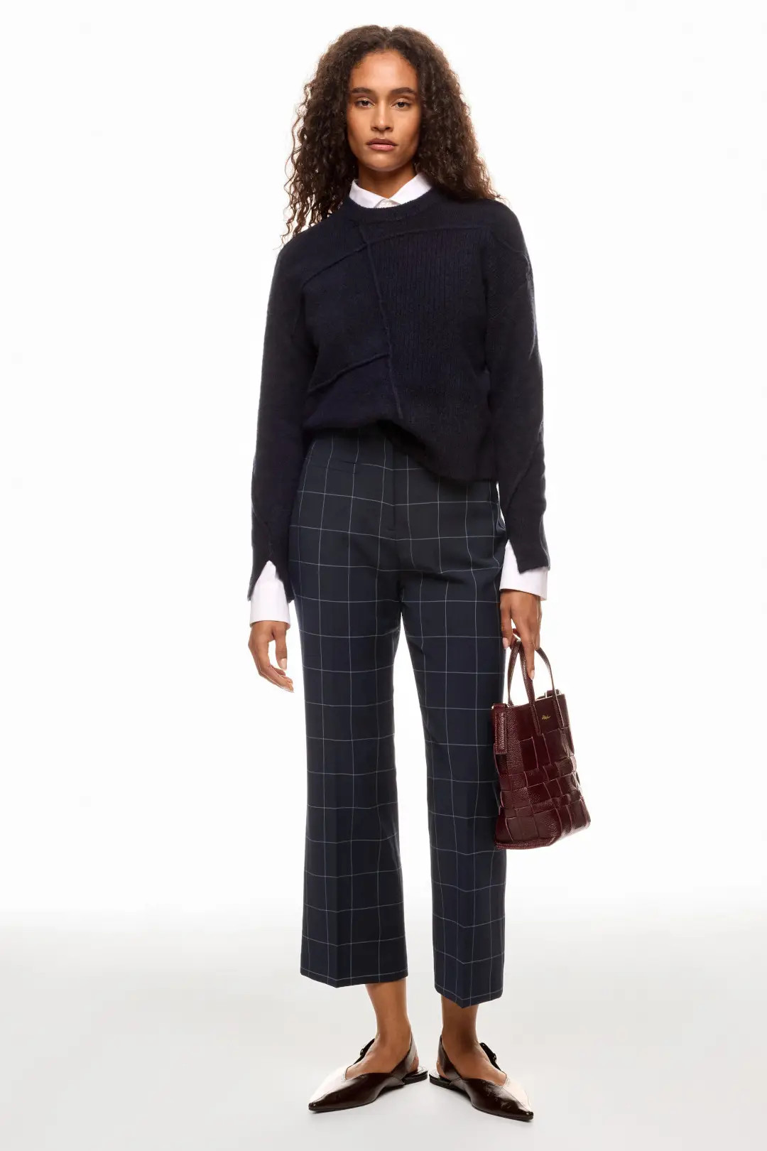 Tailored Cropped Kick Flare Trouser | Rent the Runway