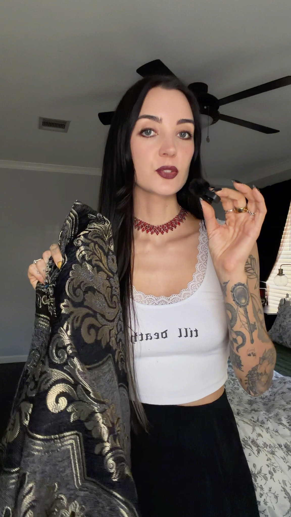 upgrading my bedroom with some gothic baroque style curtains - bedroom decor, window dressing, gothic home decor 

#LTKHome