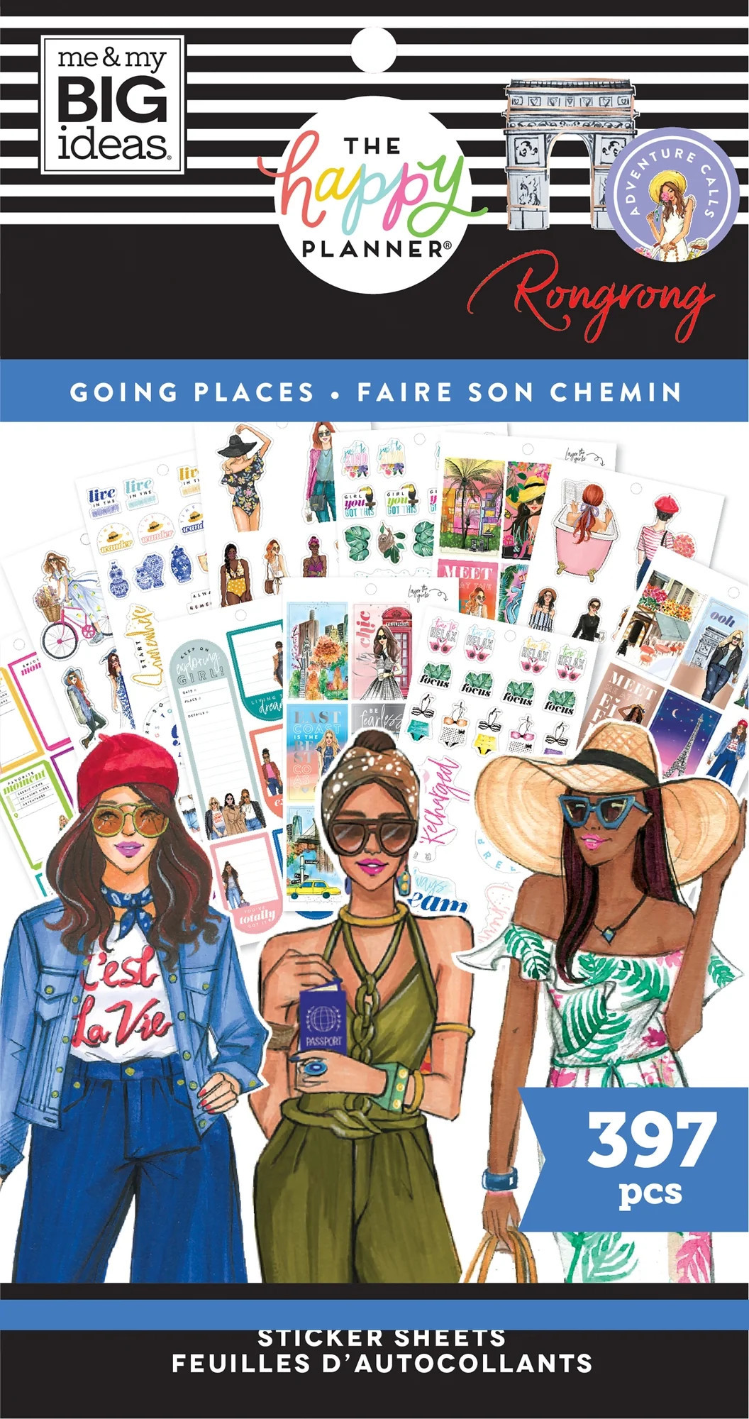 Value Pack Stickers - Rongrong - Travel | Happy Planner