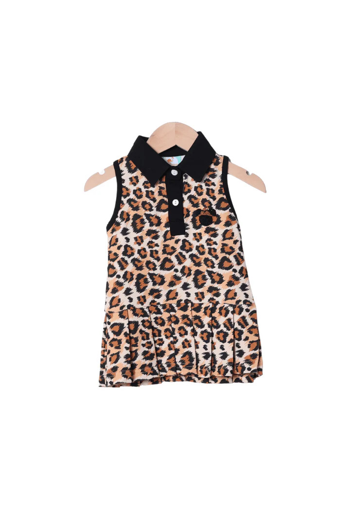 French Knot Mouse Leopard Park Dress | The Smocked Flamingo