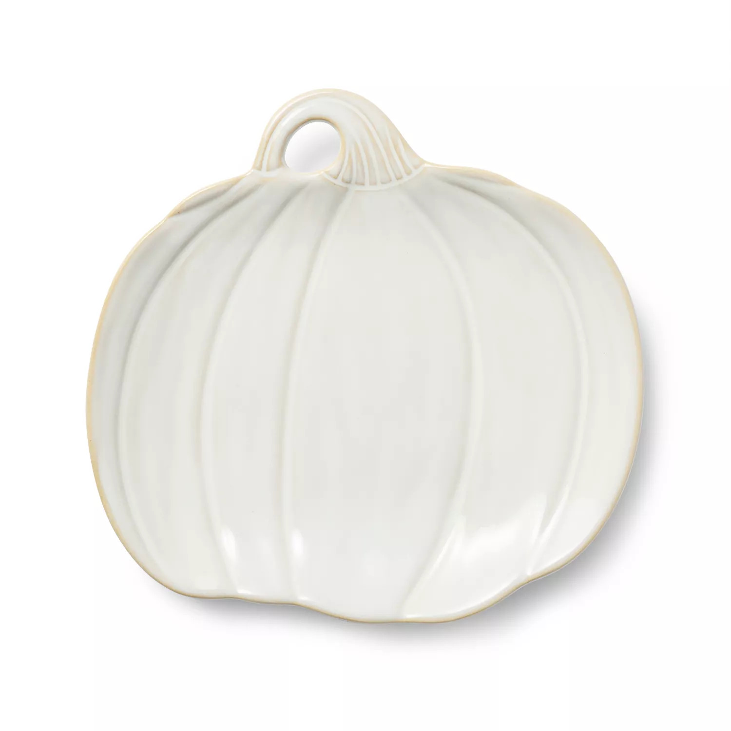 Sur La Table Reactive Glaze Figural Pumpkin Salad Plate | Sur La Table