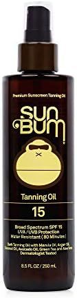 Amazon.com: Sun Bum SPF 15 Moisturizing Tanning Oil | Broad Spectrum UVA/UVB Protection | Coconut... | Amazon (US)