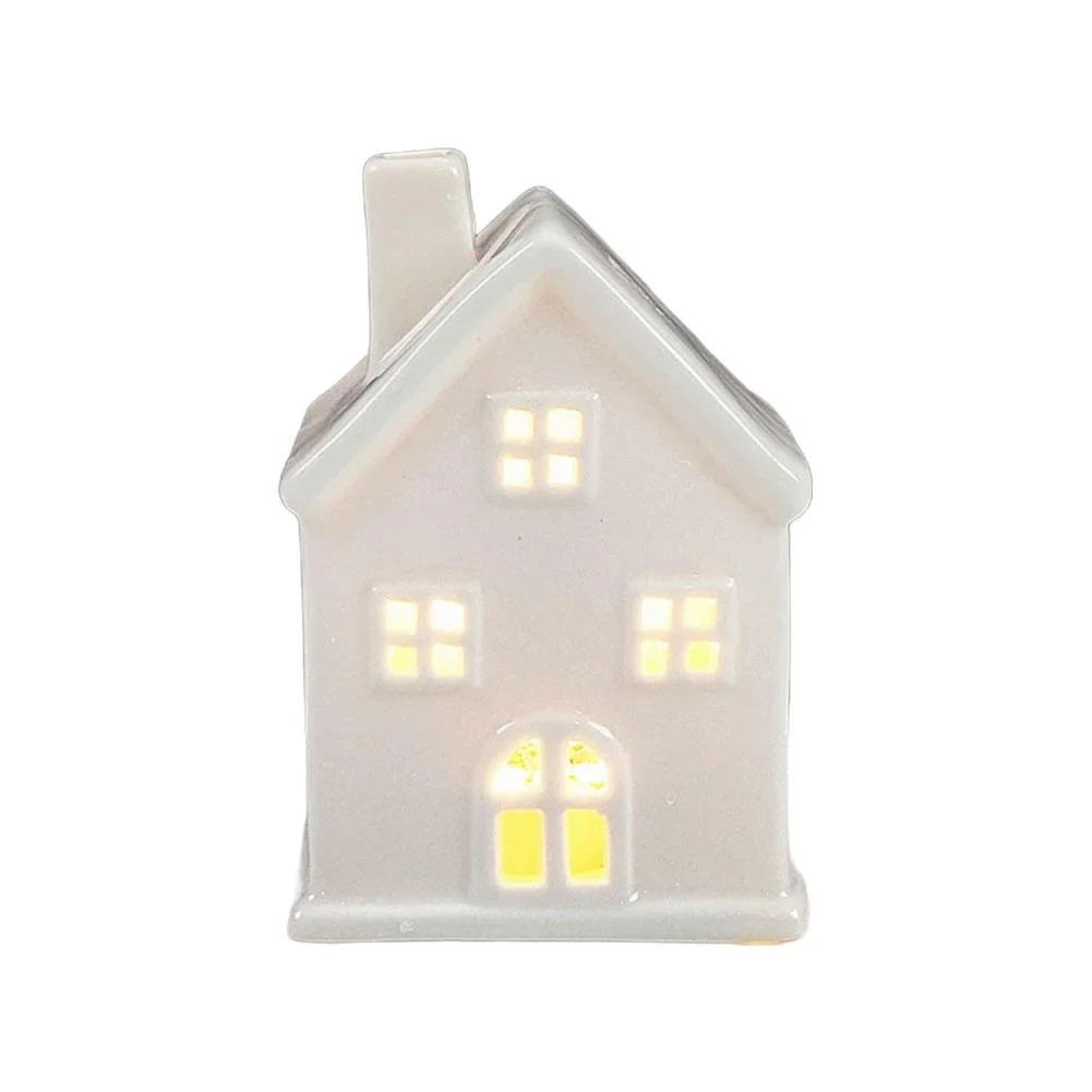 Christmas Village Houses LED Lighted Ceramic White House Christmas Decorations Indoor for Holiday... | Walmart (US)