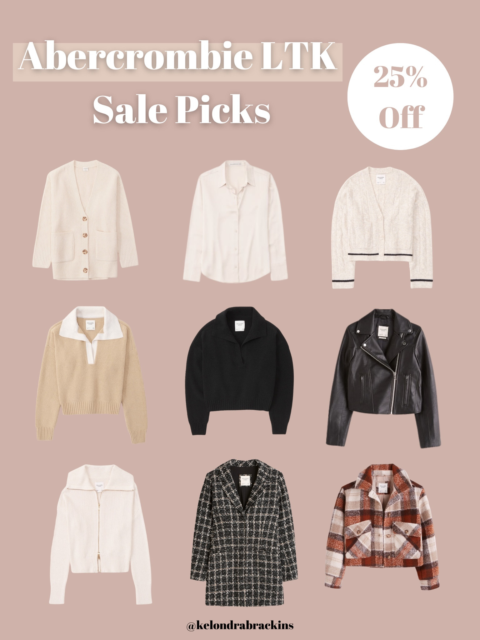 Abercrombie Sale 25% Off

Fall Sweaters // Faux Leather Jacket // Satin shirt // blazer dress // cardigan // fall sweaters // fall outfits // Shacket 

#LTKunder100 #LTKSale #LTKsalealert