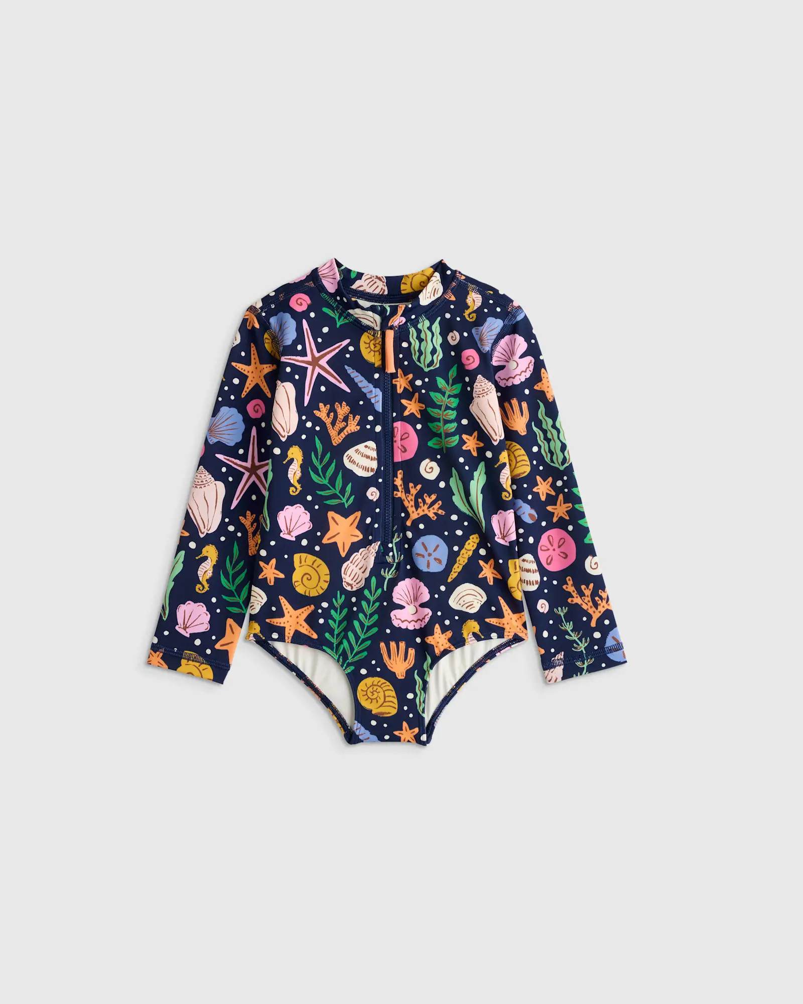 Long Sleeve Zip-Up Swimsuit | Quince