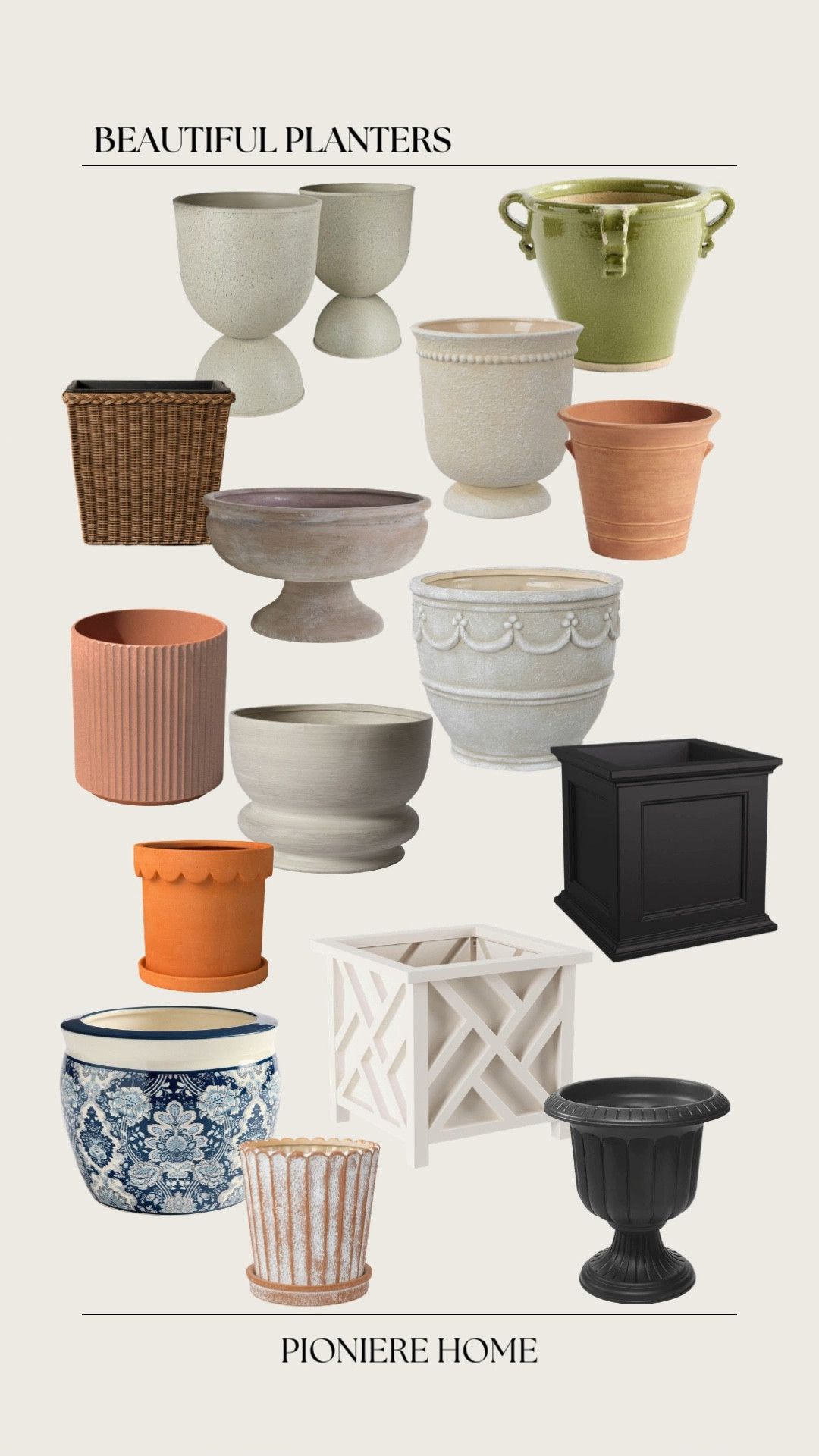 Beautiful outdoor planters to enhance your backyard or patio. Terracotta planters, urn planter, concrete planters, outdoor decor, patio refresh



#LTKSeasonal #LTKHome #LTKSaleAlert