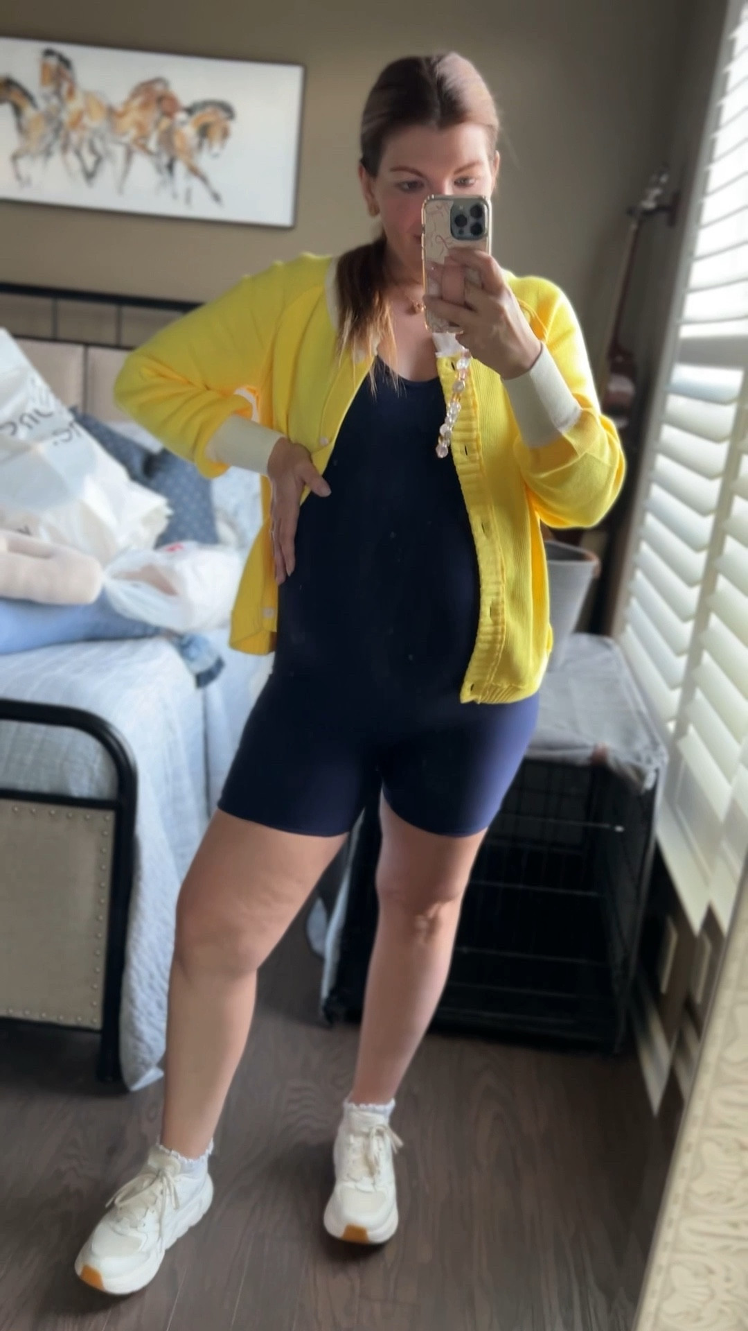 Outfit in motion. Medium in romper, large in sweater so it’s oversized! On sale! Love the yellow and have two other colors.



#LTKBump #LTKFindsUnder100