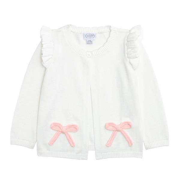 Pink Bow Baby Cardigan | Mud Pie