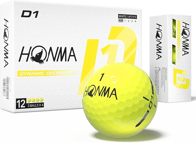 Honma D1 Distance Golf Balls,Extra Soft Feel with Long Distance,High Speed Core with Low Spin Des... | Amazon (US)
