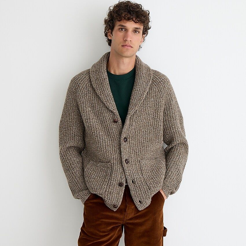 Rugged merino wool cardigan sweater | J.Crew US