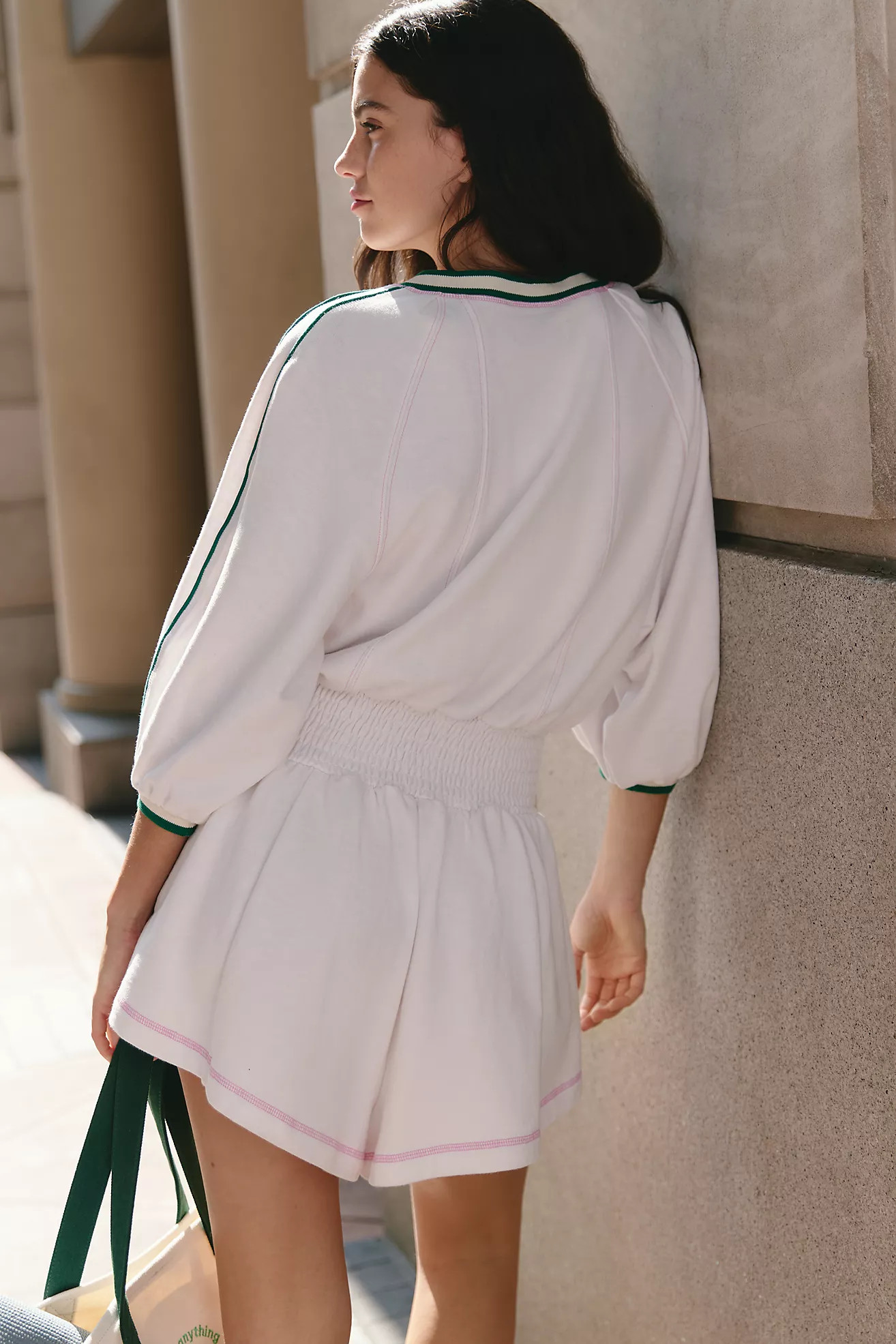 Daily Practice Cotton Skirty Athletic Romper | Anthropologie (US)