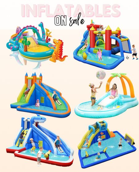 Outdoor inflatable bounce houses and pools on sale! Perfect outdoor toys for the summer! 

#LTKkids #LTKSeasonal #LTKFind