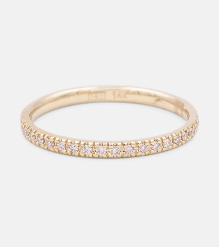 Sydney Evan 14kt yellow gold eternity ring with diamonds | Mytheresa (US/CA)