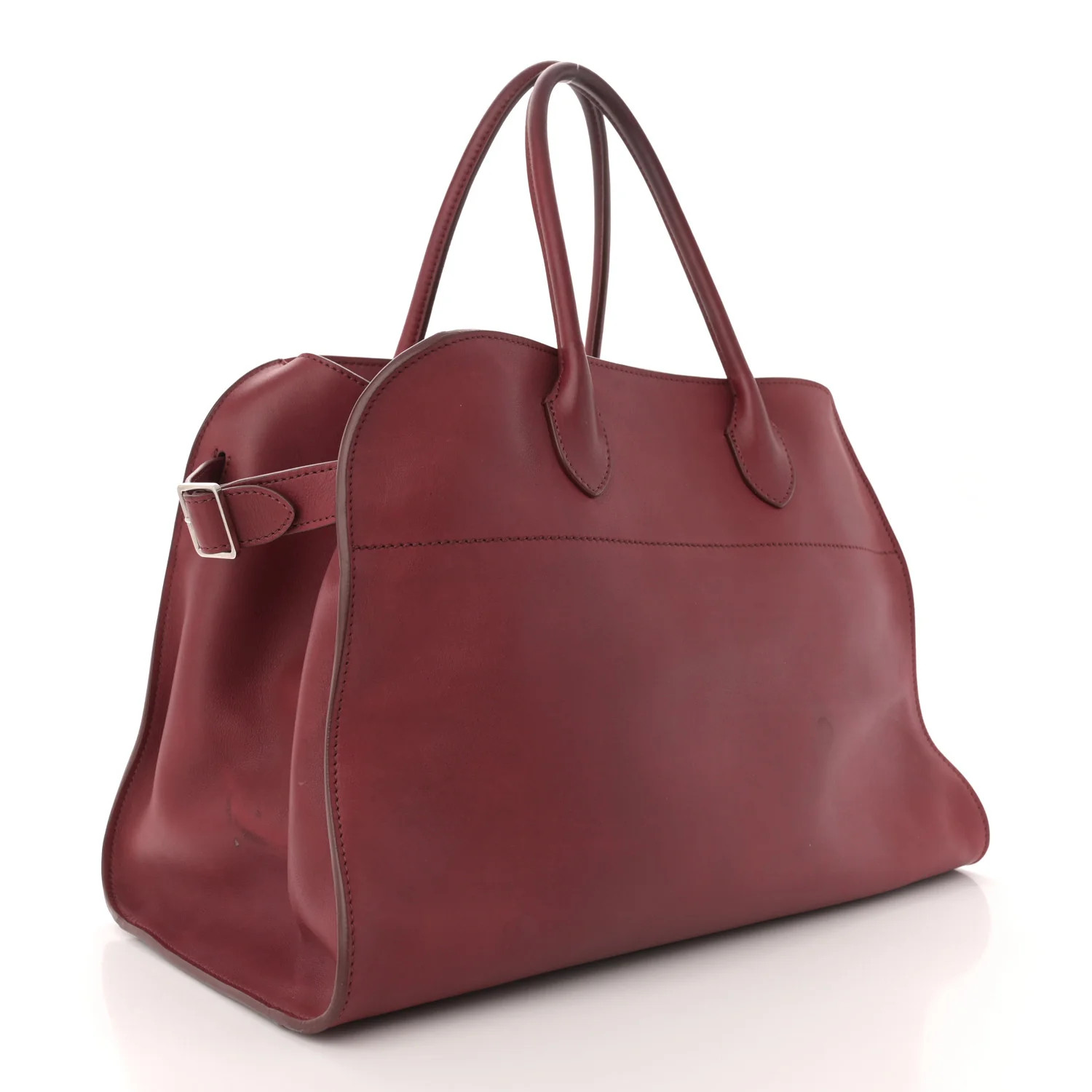 Polished Saddle Calfskin Soft Margaux 15 Amaranto | FASHIONPHILE (US)