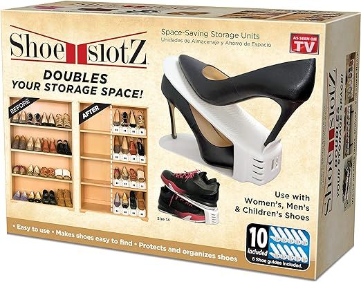 Shoe Slotz Space-Saving Storage Units in Ivory | As Seen on TV | No Assembly Required | Limited E... | Amazon (US)