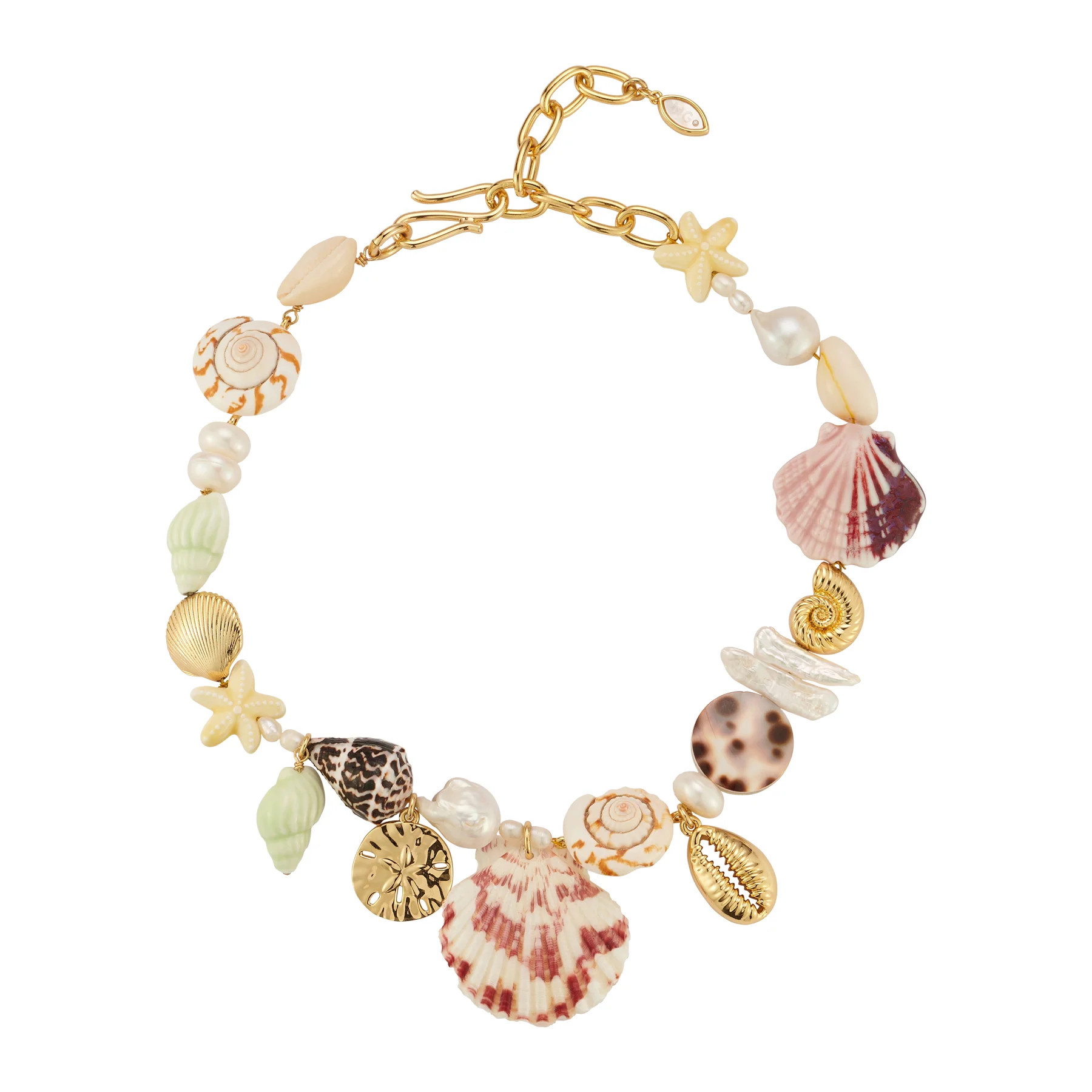 Emmi Gold Necklace - Shell, Pearl | Mignonne Gavigan | Mignonne Gavigan