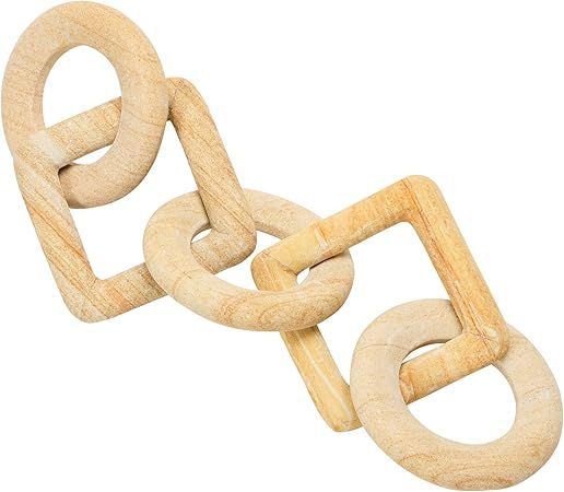 Creative Co-Op Boho Sandstone Chain Decorative Accent Décor, Natural | Amazon (US)