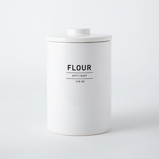 Utility Kitchen Collection, Flour Canister, White | West Elm (US)